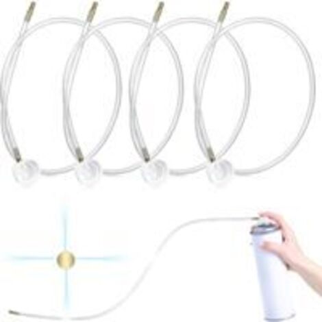 Lot de 4 rallonges de buse de pulvérisation de 4,5 mm pour aérosol de 19,69 pouces/50 cm (360 degrés) (1/5)