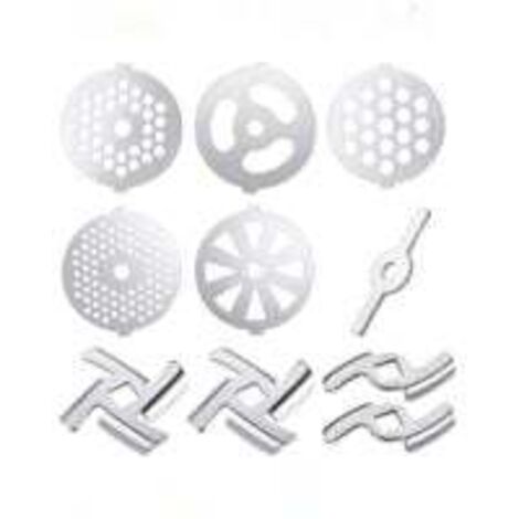 10 Pièces Accessoires Pour Hachoir à Viande Hachoir à Viande Alimentaire Hachoir à Viande Manuel Pièces De Meulage Machine à Farcir Les Saucisses Acier Inoxydable Annexe Mixeur (1/5)