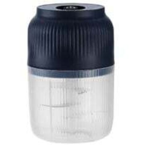 Hachoir électrique sans fil 400 ml amélioré, 6 lames, mini robot culinaire puissant, rechargeable par USB, lames en acier inoxydable, pour hacher la viande, le poisson, les oignons, l'ail, les légumes