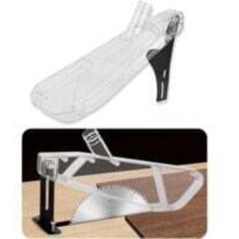Housse de protection pour scie à table sur pied, Fenteer Scies À Table Housse de Protection, Transparent En Plastique Manches avec Mesure Lame, 4 à 10 pouces