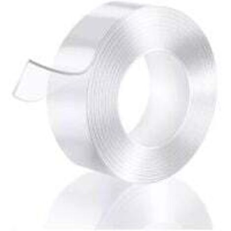 1pcs Ruban adhésif nano magique lavable et imperméable double face en acrylique transparent 1 mm x 3 cm x 3 m