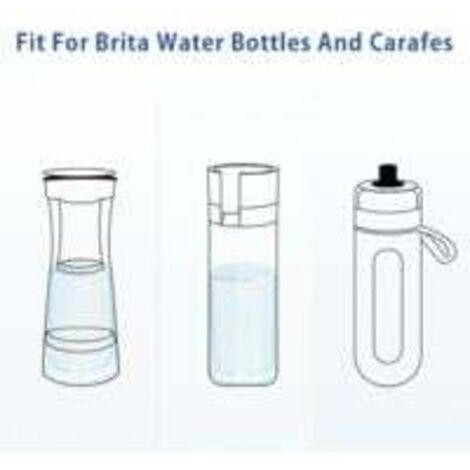 MicroDisc Lot de 6 filtres à eau pour bouteilles filtrantes Brita