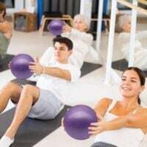 Petite Balle D'équilibre Pilates - Balle De Yoga 15 Cm - PVC Souple Pour Fitness Et Exercice à La Maison