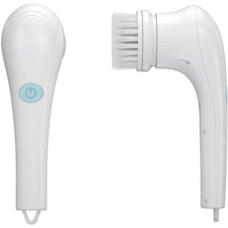 1 pcs Brosse électrique. brosse de nettoyage électrique rechargeable multifonctionnelle avec plusieurs têtes de brosse remplaçables. adaptée à la salle de bain. à la cuisine. à la voiture. aux coins d