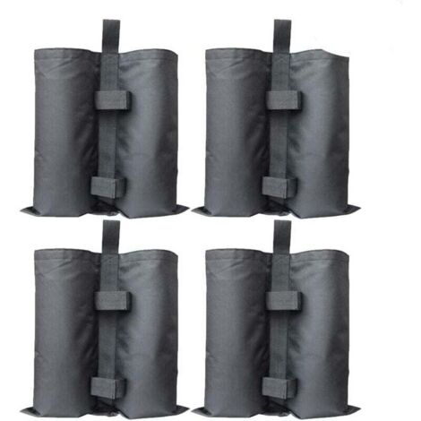 Lot de 4 poids de sable pour tonnelle, robustes, de qualité industrielle, pour pieds, tente d'ombrage, parasol de terrasse