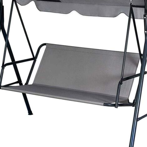 900D Housse de rechange pour balancelle de jardin 85 x 96 cm, housse de siège de balancelle imperméable pour balancelle de jardin 2/3 places,gris