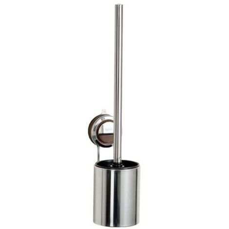 Ensemble de brosse de toilette murale à ventouse en acier inoxydable pour salle de bain