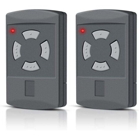 Télécommande Radio Hormann HS2 – 40,685 MHz – 4 Boutons, Grise, Neuve Sous Blister