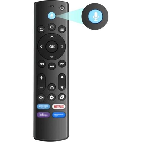 Remplacement de la télécommande vocale Intelligente (modèle B de 4ème génération), Commutation vocale Intelligente, Multi-Compatible, adapté à la Plupart des téléviseurs intelligents (1/5)
