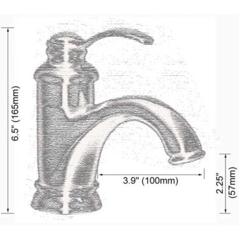 TRUSTMI Robinet De Salle De Bain, Robinet D'évier Mural En