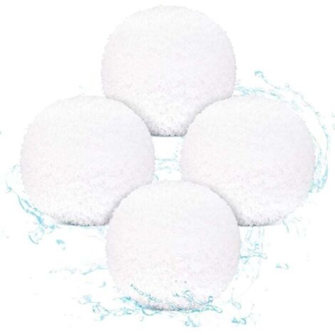 Lot de 4 balles absorbantes d'huile réutilisables pour spa, balles éponges absorbantes d'huile lavables pour piscine, jacuzzi, spa, baignoire spa