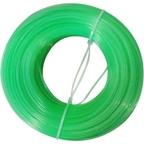 Fil de rechange en nylon de 100 m pour débroussailleuse - 1,6 mm - Pour jardin, jardin, parc, gazon - Accessoires d'entretien，vert