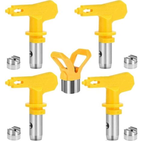 Ensemble de 4 buses de pistolet à peinture, buses réversibles pour pistolet à peinture airless (209, 415, 519, 619)