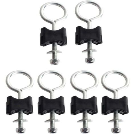 Accessoires de trampoline vis de trampoline pour la fixation des trampolines adaptés aux grands trampolines (vis rondes 6 mm - paquet de 6)