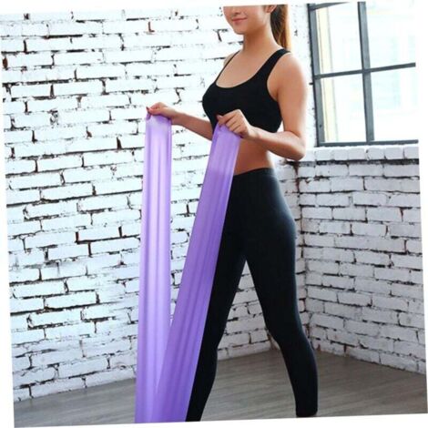 4 Pièces Bande Élastique de Yoga TPE Ceinture de Stretching pour Entraînement Musculation à Résistance Portable Couleur Aléatoire Couleur Aléatoire