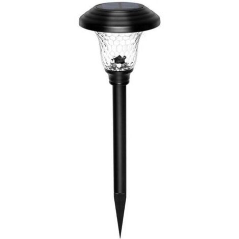Lampe solaire d'extérieur en verre, jusqu'à 12 heures d'autonomie continue, marche/arrêt automatique, étanche, lumière chaude