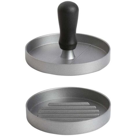 Presse-hamburger en fonte d'aluminium pour hamburgers délicieux hamburgers, patties, BBQ, avec revêtement anti-adhésif 1282cm (1/5)