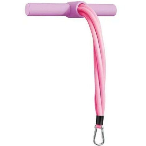 Corde de tension pour exercice, équipement d'étirement des jambes - Corde de tension élastique - Équipement de fitness pour le brassard de la taille - Boucle d'étirement - Entraînement - Corde de，rose