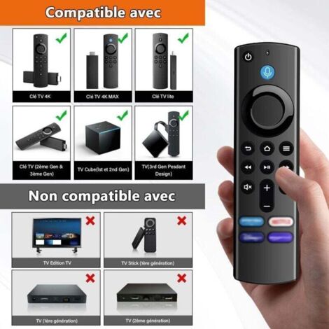 Telecomando Vocale Sostitutivo (3 Gen) Compatibile con Amz Fir-e