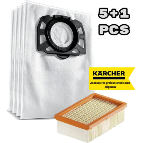vhbw 5 x Beutel Mikrovlies passend für Staubsauger Kärcher WD 3000 - 3