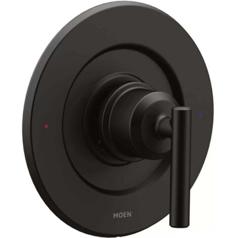 Ensemble de garniture de douche à poignée unique Moen UT2901BL Gibson M-CORE 3-Series, valve requise, noir mat