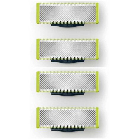 Replacement Blades Compatible with OneBlade Razors High Precision Stainless Steel Long Lasting - Pack of 4 (1/2)