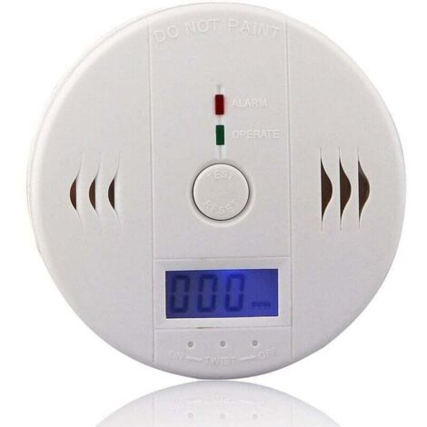 Détecteur de monoxyde de carbone avec affichage LED / capteur électronique, Détecteur d'alarme de monoxyde de carbone