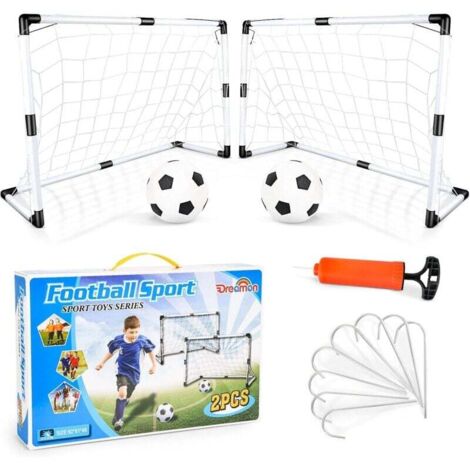 Ensemble de 2 buts de football et ballons pour enfants, jouets de sport d'intérieur et d'extérieur (1/4)