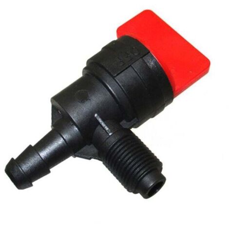 Vanne d'arrêt de carburant de rechange 399517, 396224 ou 698182 pour tracteur de jardin Briggs & Stratton, conduite de carburant de 1/4 po de diamètre intérieur, sans filtre (1/4)