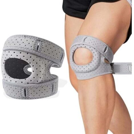 Bandage de genou pour ménisque et ligaments, thérapeutique et ajustable, en néoprène, orthopédique pour la remise en forme et la stabilisation