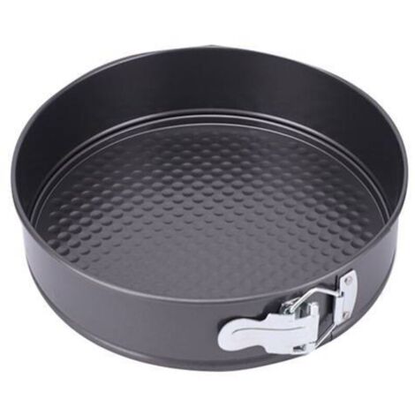 Moule à charnière avec fond, résistant à la chaleur et facile à nettoyer, 22 cm de diamètre, en acier inoxydable avec revêtement antiadhésif