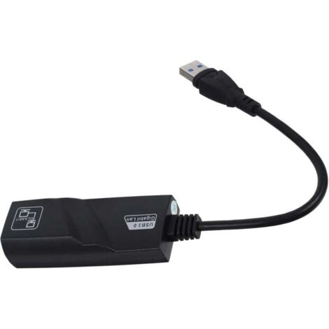 Adaptateur USB Ethernet Gigabit sans Carte Réseau Compatible Pc Portable Bureau Installation Rapide et Simple