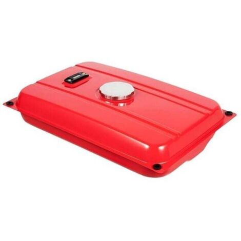 Réservoir de carburant pour groupe électrogène [15 litres] Réservoir universel avec filtre et robinet, 54,9 x 36 cm, rouge, pour chantiers et travaux du bois