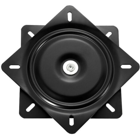 Plateau tournant universel en métal pour meubles, support pivotant robuste, plateau rotatif à 360°, 150 x 150 x 1,5 mm, capacité de charge 250 kg, pour tabourets et tables