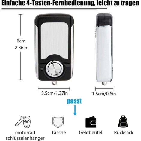 Télécommande Compatible Hörmann HSE4 – 868 MHz, Boutons Bleus, Facile à Appairer