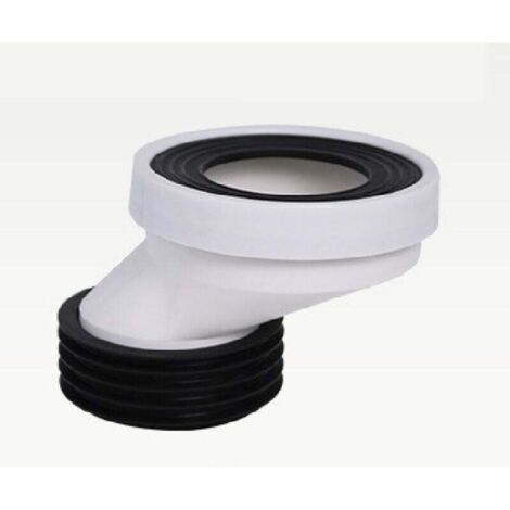 Buse de raccordement pour tuyau de toilette - Buse de vidange droite excentrique (5 cm) (1/2)
