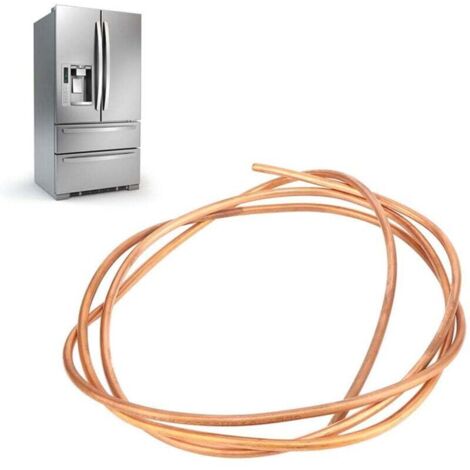 Tuyau de Tube en Cuivre de 2m, Tube de Cuivre 6mm (OD), 5mm (ID), C1100 T2, pour le réfrigérateur, le congélateur et le climatiseur