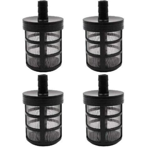 Lot de 4 filtres pour tuyau d'arrosage, filtres d'aspiration pour pompe à eau, filtres pour nettoyeur haute pression pour jardin et cour, 280 380