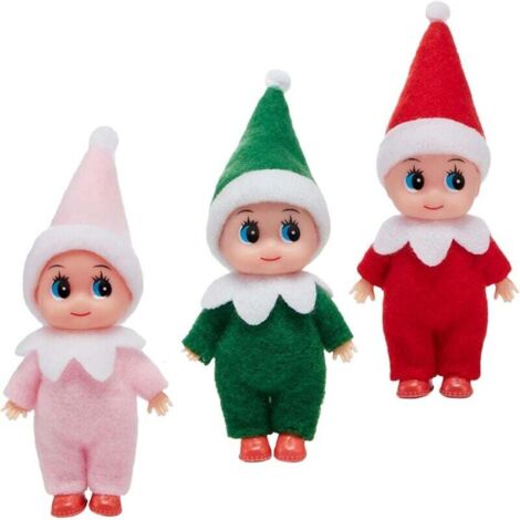 Elfe Joker 3 pièces - Elfe Farceur - Elfe de Noël mignon - pour enfants adultes Décorations de Noël Jouets (1/4)
