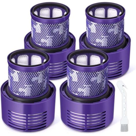 Filtre pour Dyson V10, 4 Pack Filtre de Remplacement Lavable pour Aspirateur Dyson V10 SV12 Cyclone Animal Absolute Total Clean, Pièce 969082-01 (1/4)