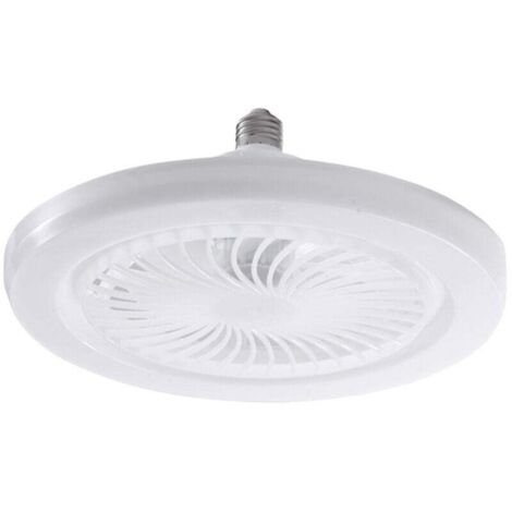 Ventilateurs de Plafond avec Télécommande, 30W Ventilateur de Plafond 9,8 Pouces Petite Lampe de Ventilateur LED Silencieuse E27 pour Chambre (1/4)