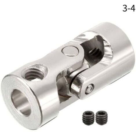 1-Pack 3-4 Joint universel d'essieu de direction pour accessoires marins DIY Argent (1/4)