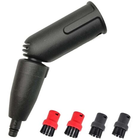 Kit de buses pour turbine, 1 brosse pour turbine à vapeur, 4 brosses différentes, accessoire pour nettoyeur vapeur, compatible avec Kärcher
