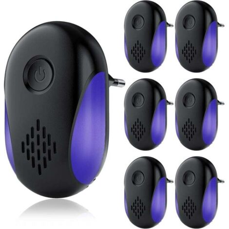 6 Pack Upgraded Ultrasonic Pest Repeller,mice repellent for Plug-In,Bug Repellent for Indoor Pest Control for Mice, Mosquitoes, Spiders, Cockroaches, Ants, Flea, Vermin Harmless to Pets and Human (1/4)