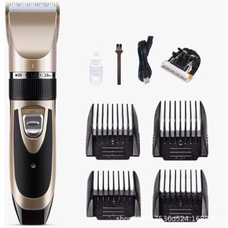 Tondeuse professionnelle pour poils de chien longs et épais, tondeuse électrique rechargeable silencieuse pour animaux pour chats et chiens, ensemble de tondeuse pour poils de chien