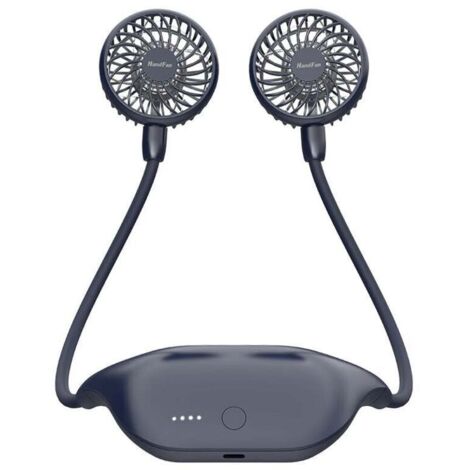 10000mAh Ventilateur de Cou Portable,Petit Ventilateur de Bureau 48 hrs Temps Travail,USB Rechargeable 6 Vitesses, pour l'extérieur Camping Office Room