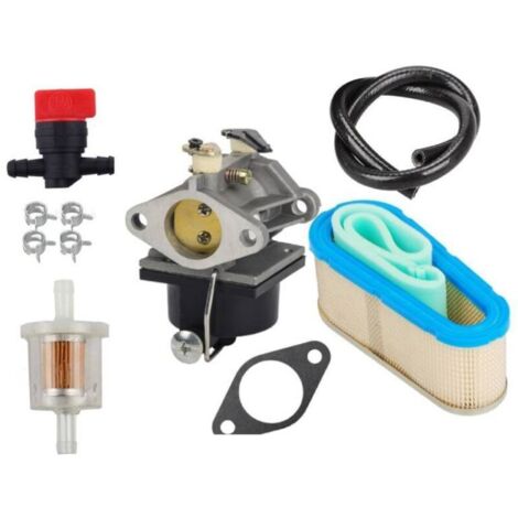 Carburateur avec filtre à air 36356, vanne d'arrêt, filtre à carburant, conduites de carburant, pour Tecumseh OHV125, OHV130 et OVH135, remplace le modèle 640065A