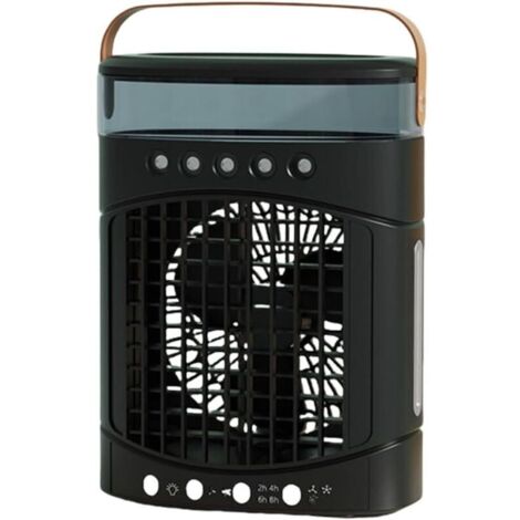 Ventilateur de bureau à économie d'énergie avec veilleuse, ventilateur de bureau oscillant portable