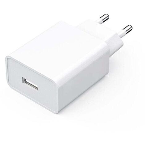 Chargeur mural USB universel 5V 2A/10W avec 1 port – Prise USB compatible avec tous types d'appareils et de smartphones, blanc