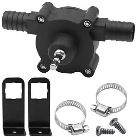 Mini-pompe à eau électrique portable, alimentée par perceuse, moteur diesel, huile ou eau liquide pompes de transfert manuelles auto-amorçantes à débit élevé (1/3)